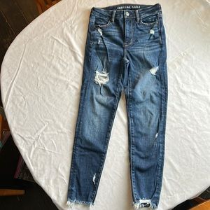 American Eagle Super High-Rise Jegging Crop Size 0 Short